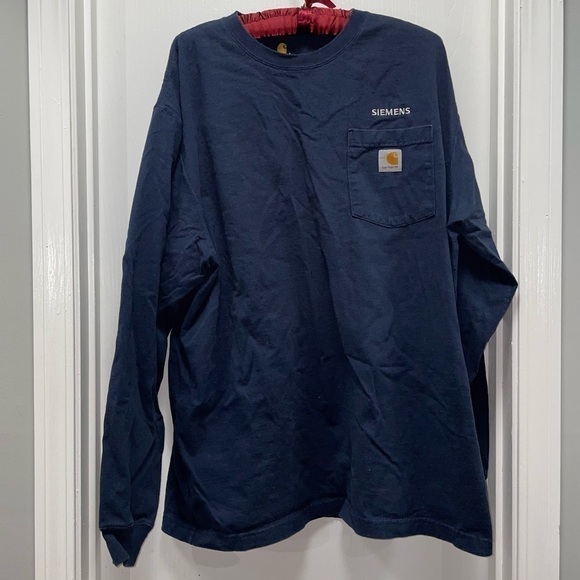 Carhartt Original Fit Long Sleeve Pullover Shirt With Chest Pocket - Picture 1 of 4